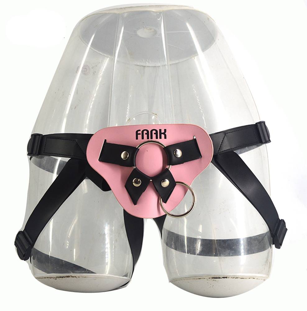 Adjustable Leather Strap On Adult Products cb5feb1b7314637725a2e7: Black|Pink|Purple