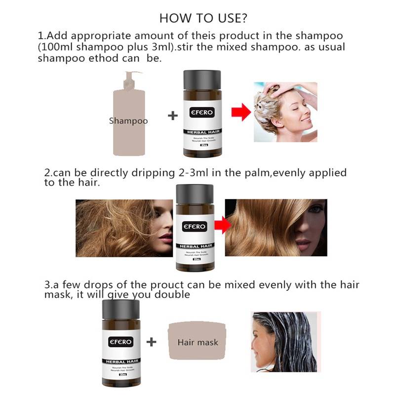 Ginger Hair Growth Essential Oil Serum Hair Treatment Anti Lost Beauty Products Fast Grow Repair Scalp Frizzy Damaged Hair Care Health Care Number of Pieces: One Unit