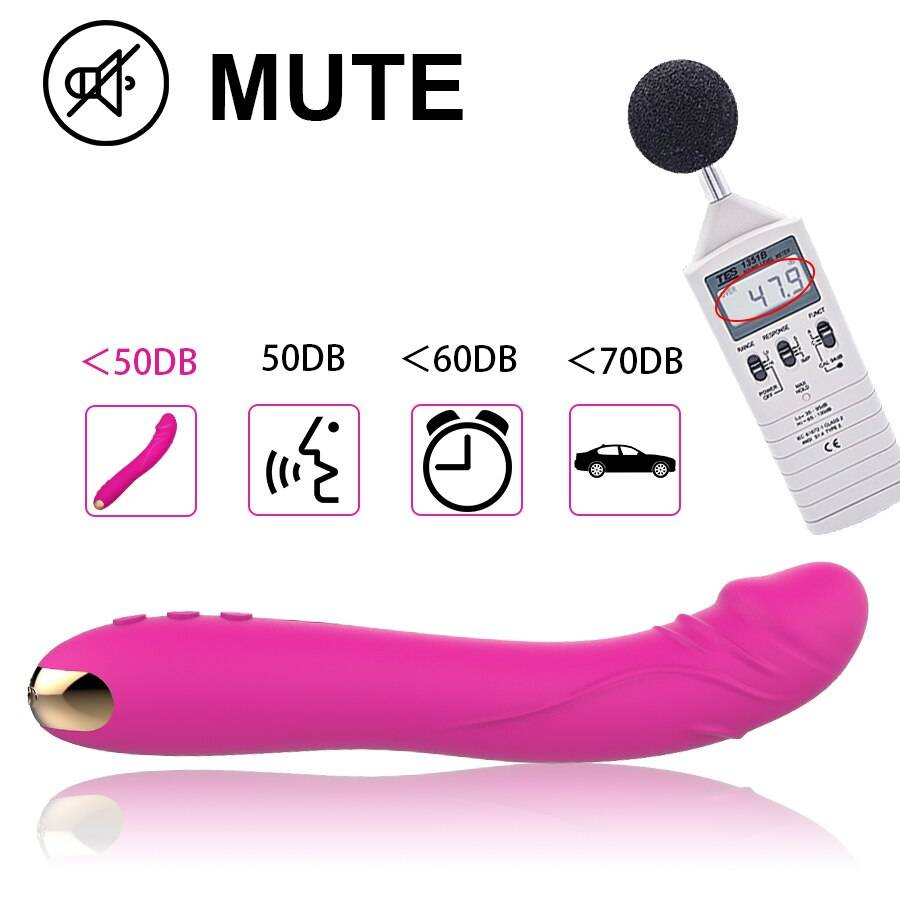 Soft Silicone Waterproof Rechargeable Pink Vibrator With 10 Vibrating Modes Soft Silicone 10 Modes Vibrator