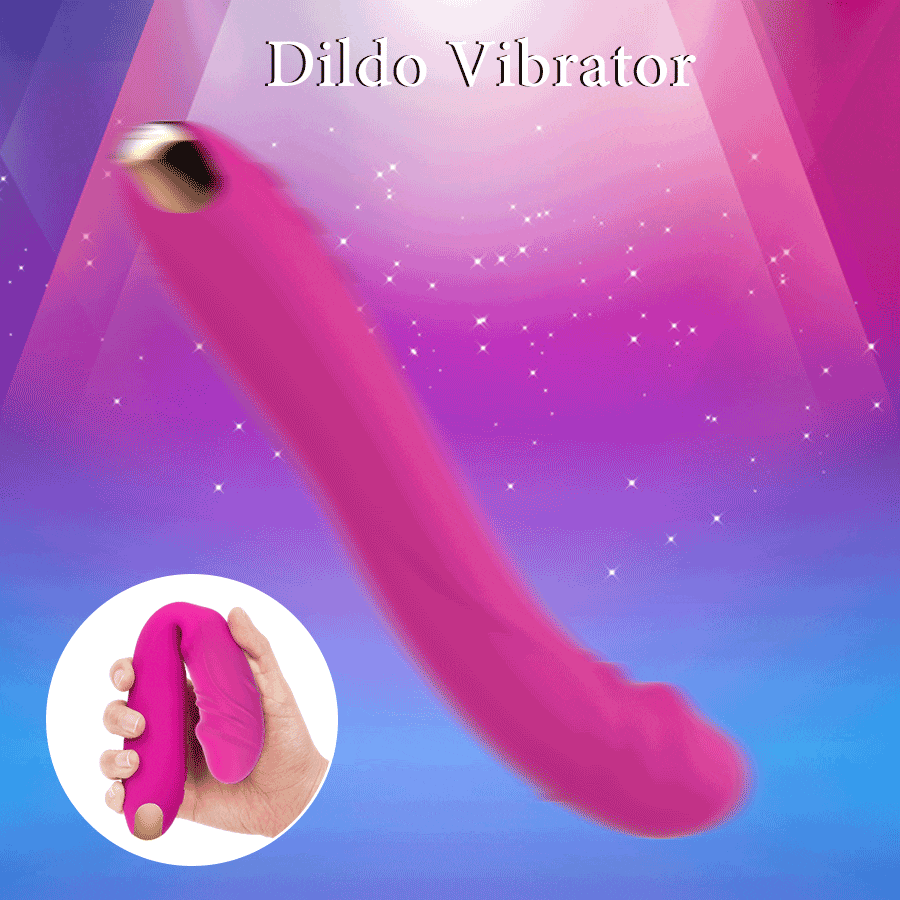 Soft Silicone Waterproof Rechargeable Pink Vibrator With 10 Vibrating Modes Soft Silicone 10 Modes Vibrator