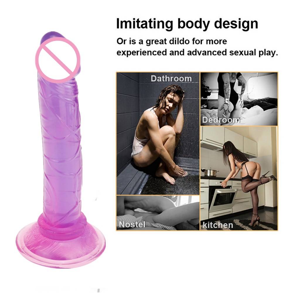 Realistic Silicone Dildo in Multiple Colors
