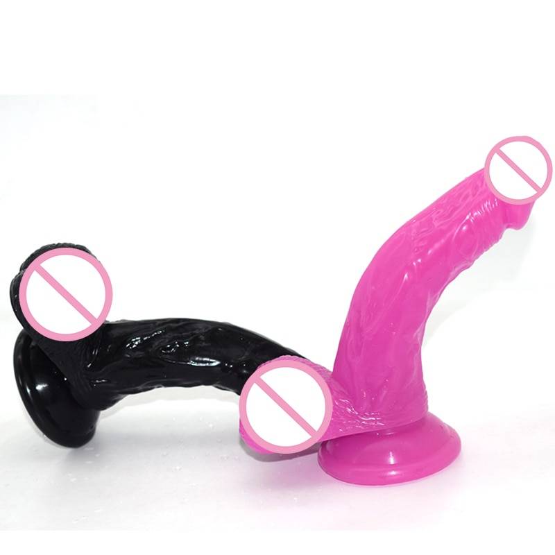 Silicone Natural Bending Dildo Adult Products cb5feb1b7314637725a2e7: Beige|Black|Brown|Orange|Pink
