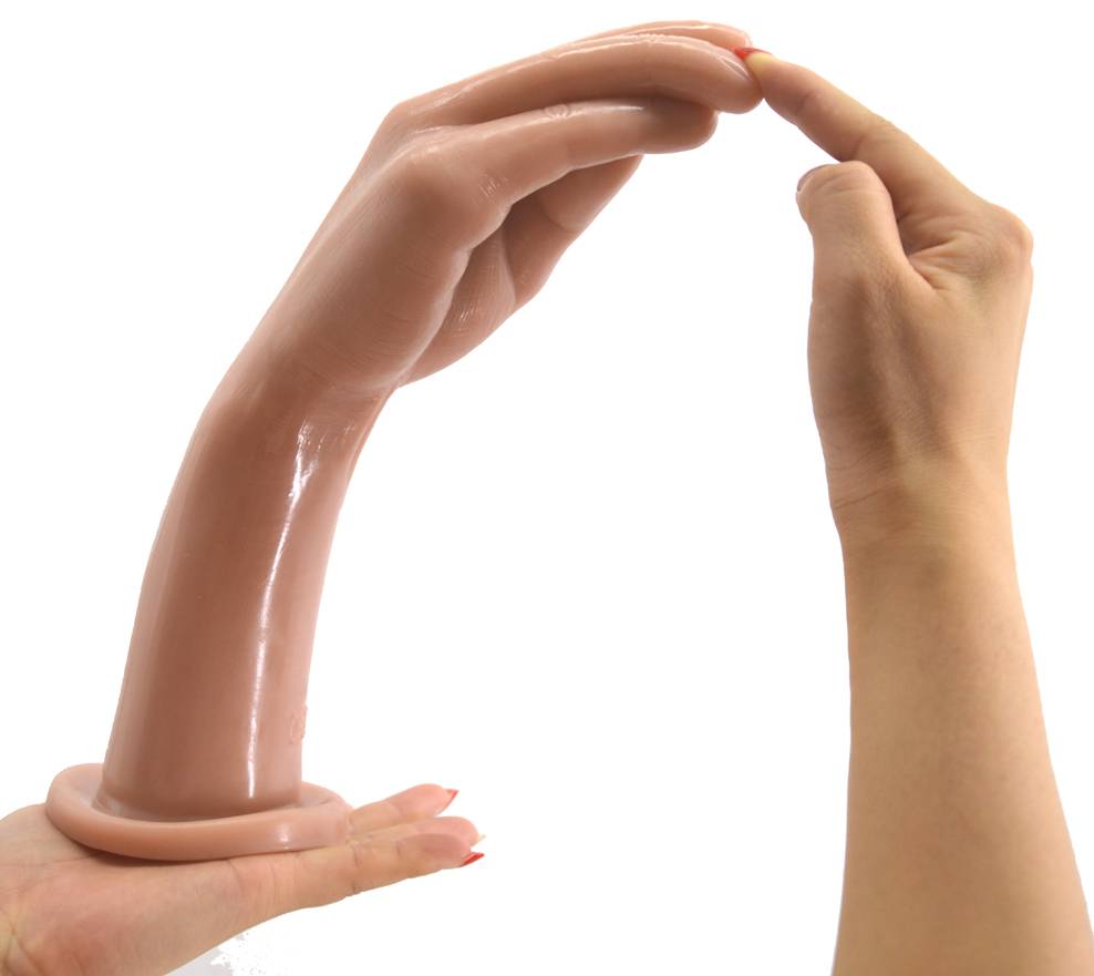 Large Hand Shape Silicone Dildo Adult Products cb5feb1b7314637725a2e7: Black|Brown|Flesh|Khaki|Purple