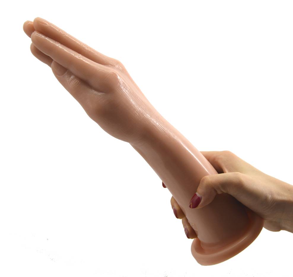 Large Hand Shape Silicone Dildo Adult Products cb5feb1b7314637725a2e7: Black|Brown|Flesh|Khaki|Purple