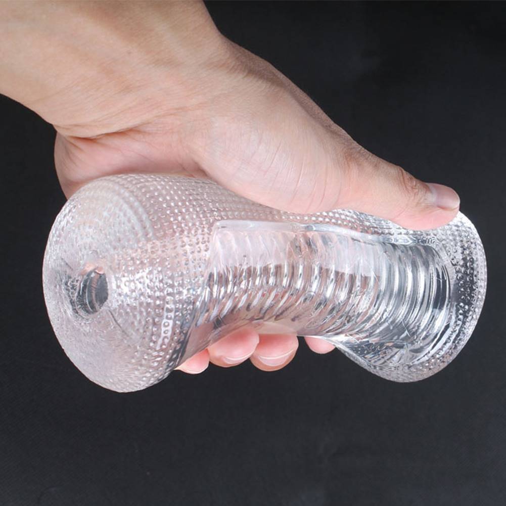 Soft Rubber Male Masturbator Adult Products cb5feb1b7314637725a2e7: Transparent
