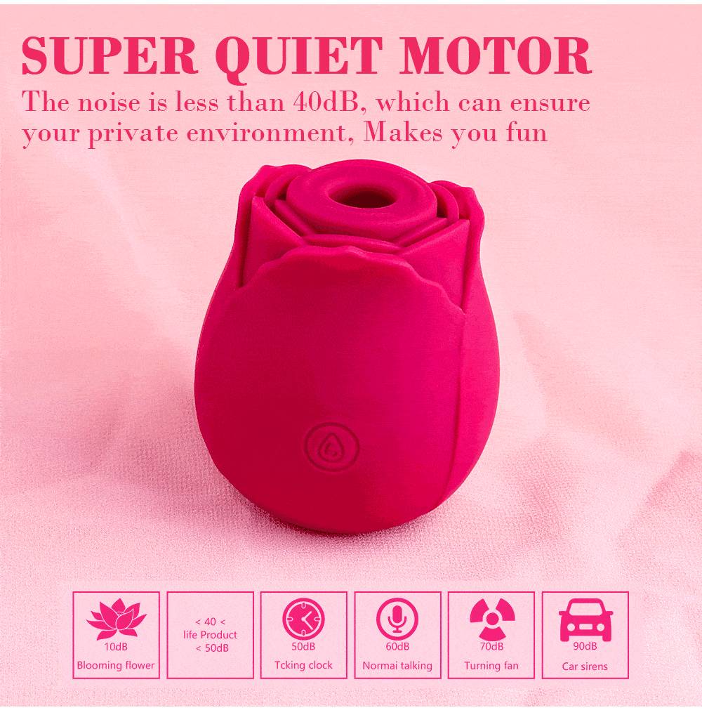 Vaginal Sucking Vibrator in Rose Shape Vaginal Sucking Vibrator in Rose Shape