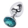 Metal Unisex Anal Plug with Crystal Adult Products 6f6cb72d544962fa333e2e: 1 x Medium|1 x Small