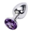 Metal Unisex Anal Plug with Crystal Adult Products 6f6cb72d544962fa333e2e: 1 x Medium|1 x Small