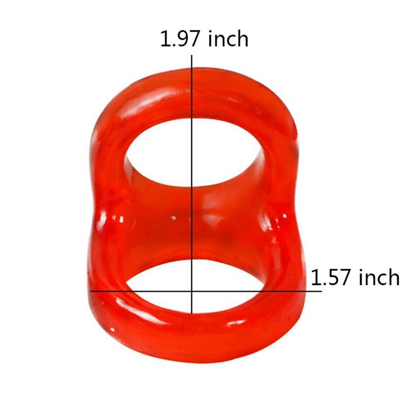 Cock Penis Ring in Black and Red Adult Products cb5feb1b7314637725a2e7: as picture|Black|Red