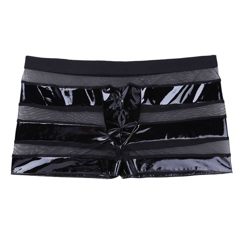 Men’s BDSM Transparent Striped Erotic Panties Adult Products cb5feb1b7314637725a2e7: Black
