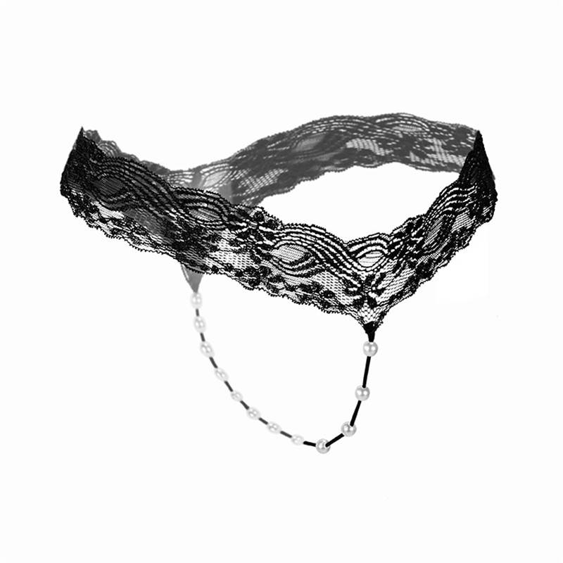 Women’s Sexy Lace Pearls Tangas Adult Products cb5feb1b7314637725a2e7: Black|Blue|Pink|Red|Rose Red