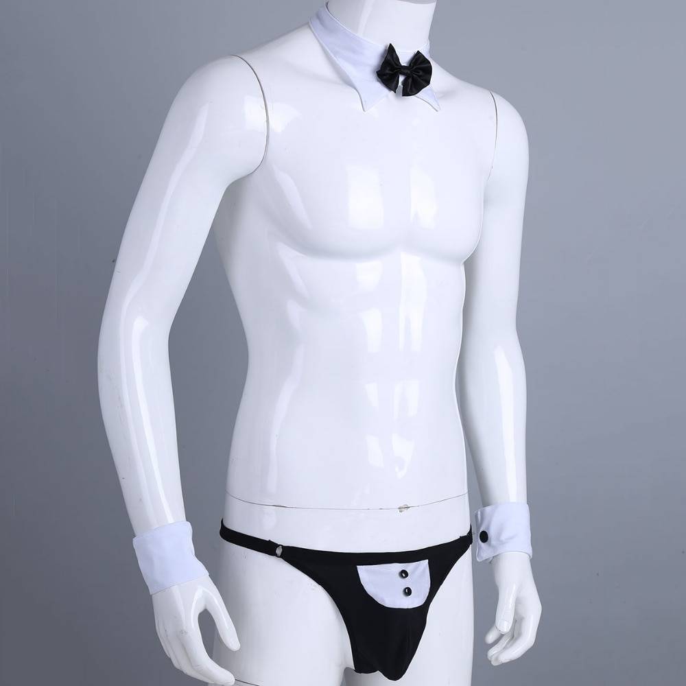 Men’s Personal Butler Sexy Briefs, Collar and Bracelets Set Adult Products 6f6cb72d544962fa333e2e: L|M|XL|XXL