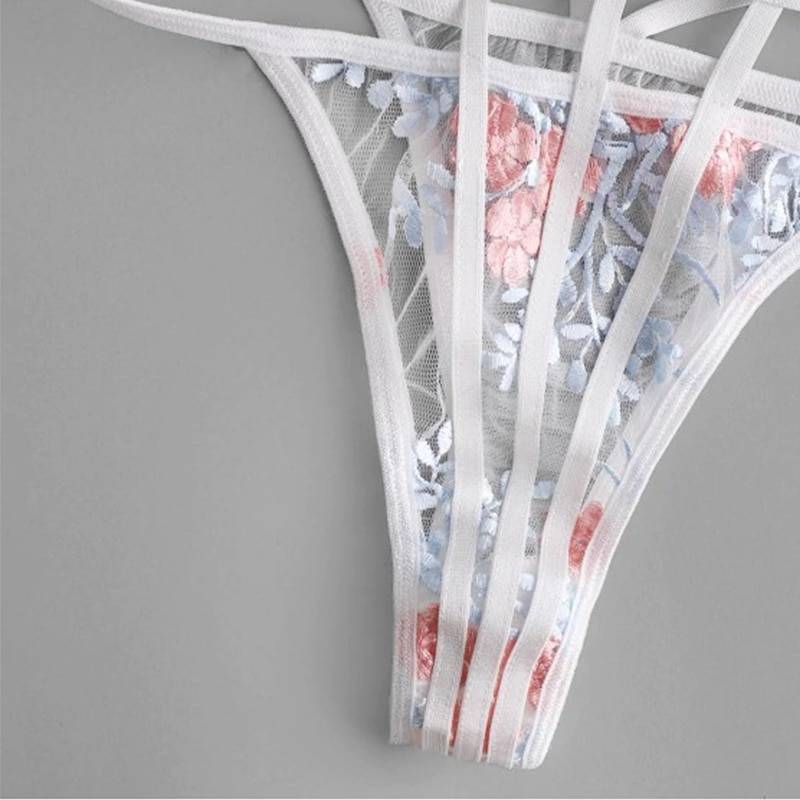 Set of Soft White Bra and Panty for Women