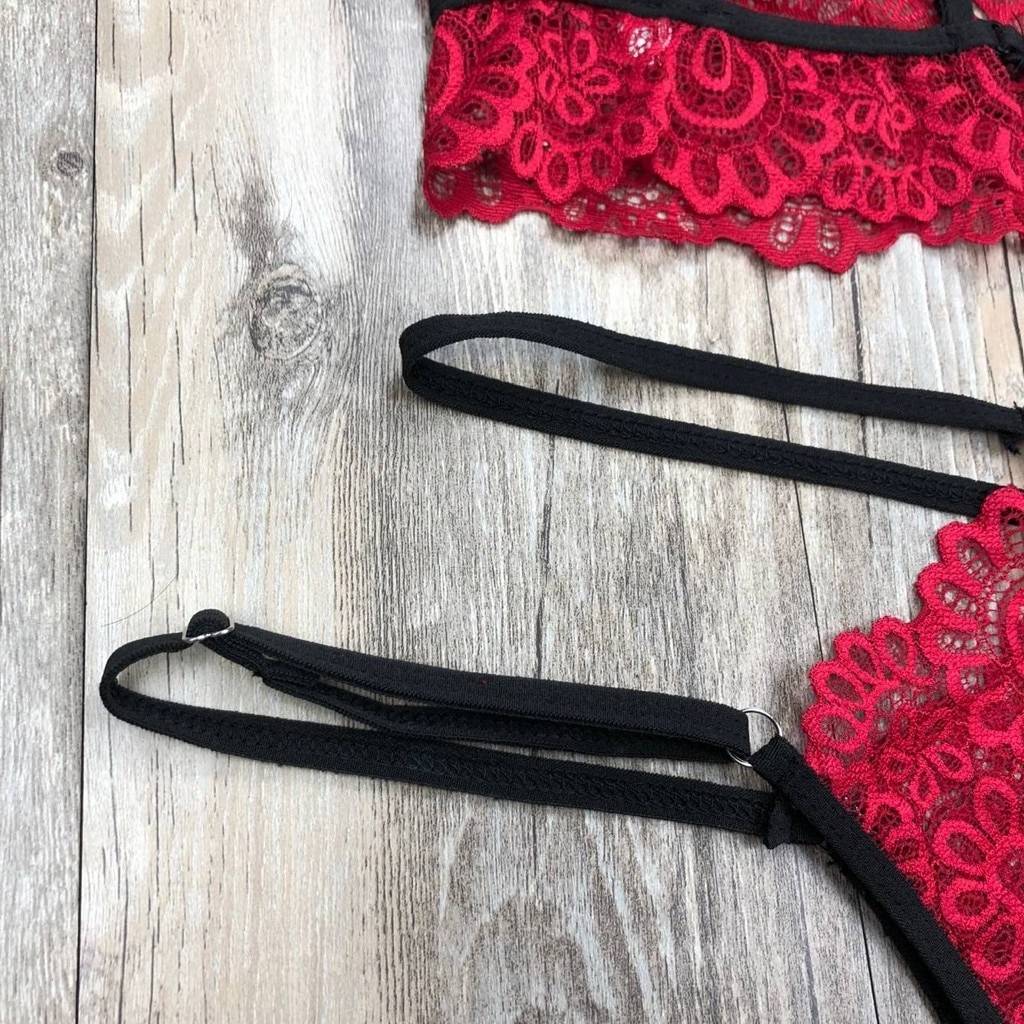 Women’s Sexy Lace Lingerie Set Adult Products cb5feb1b7314637725a2e7: Black|Red|White|Wine