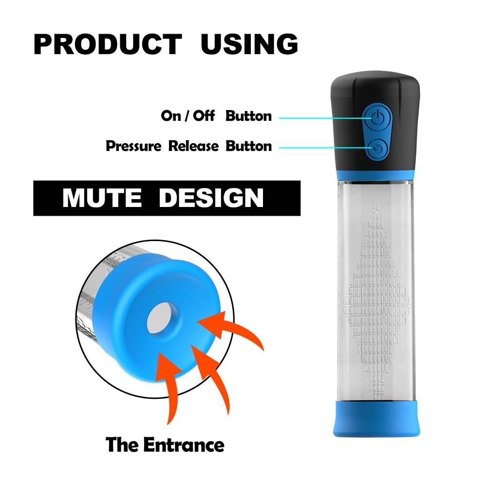 Automatic Penis Pump in Blue Adult Products 9f8debeb02413bbe4e30a8: China