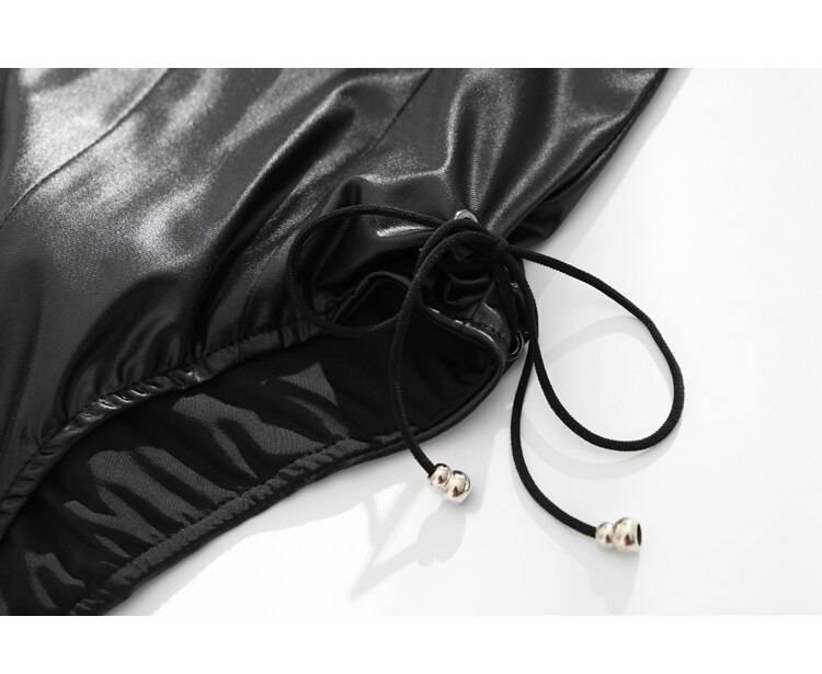 Women's Faux Leather Rabbit Suit