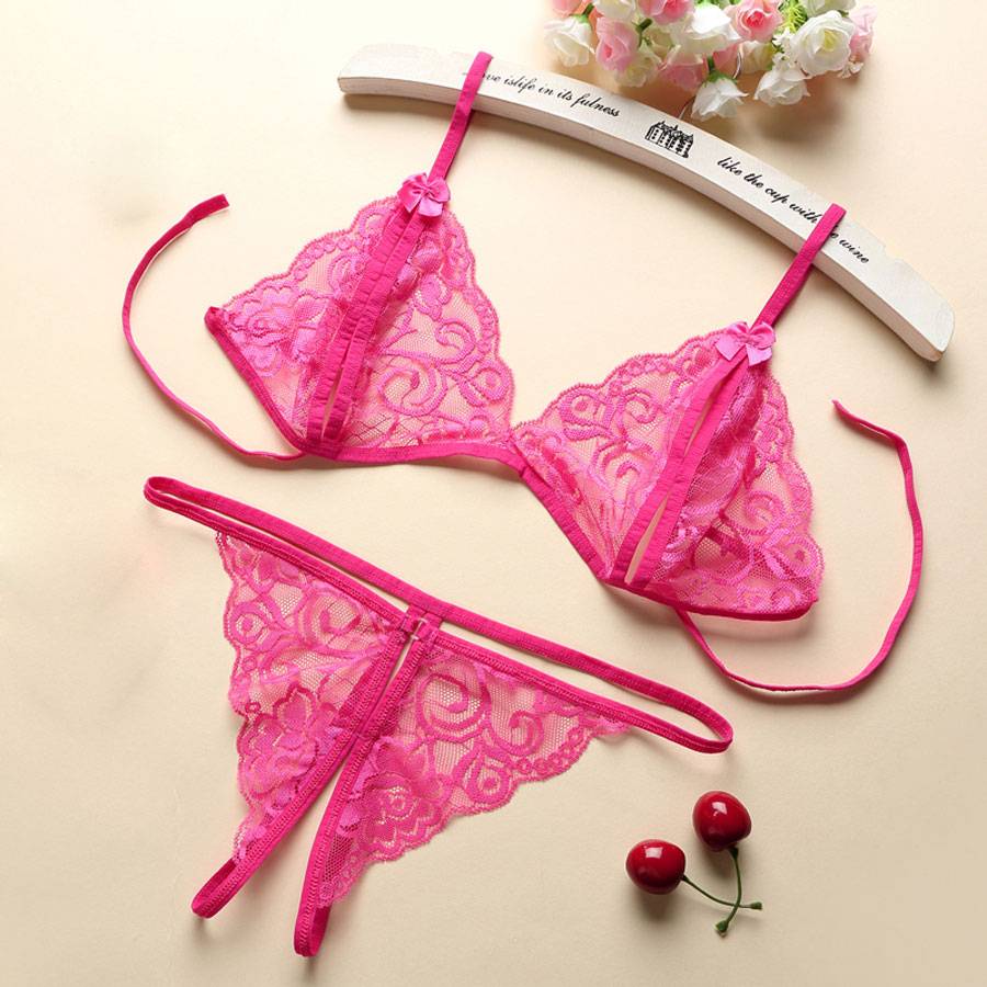 Women’s Sexy Transparent Lace Crotchless Lingerie Adult Products cb5feb1b7314637725a2e7: Black|Blue|Pink|Purple|Red|Rose Red|Skin|White