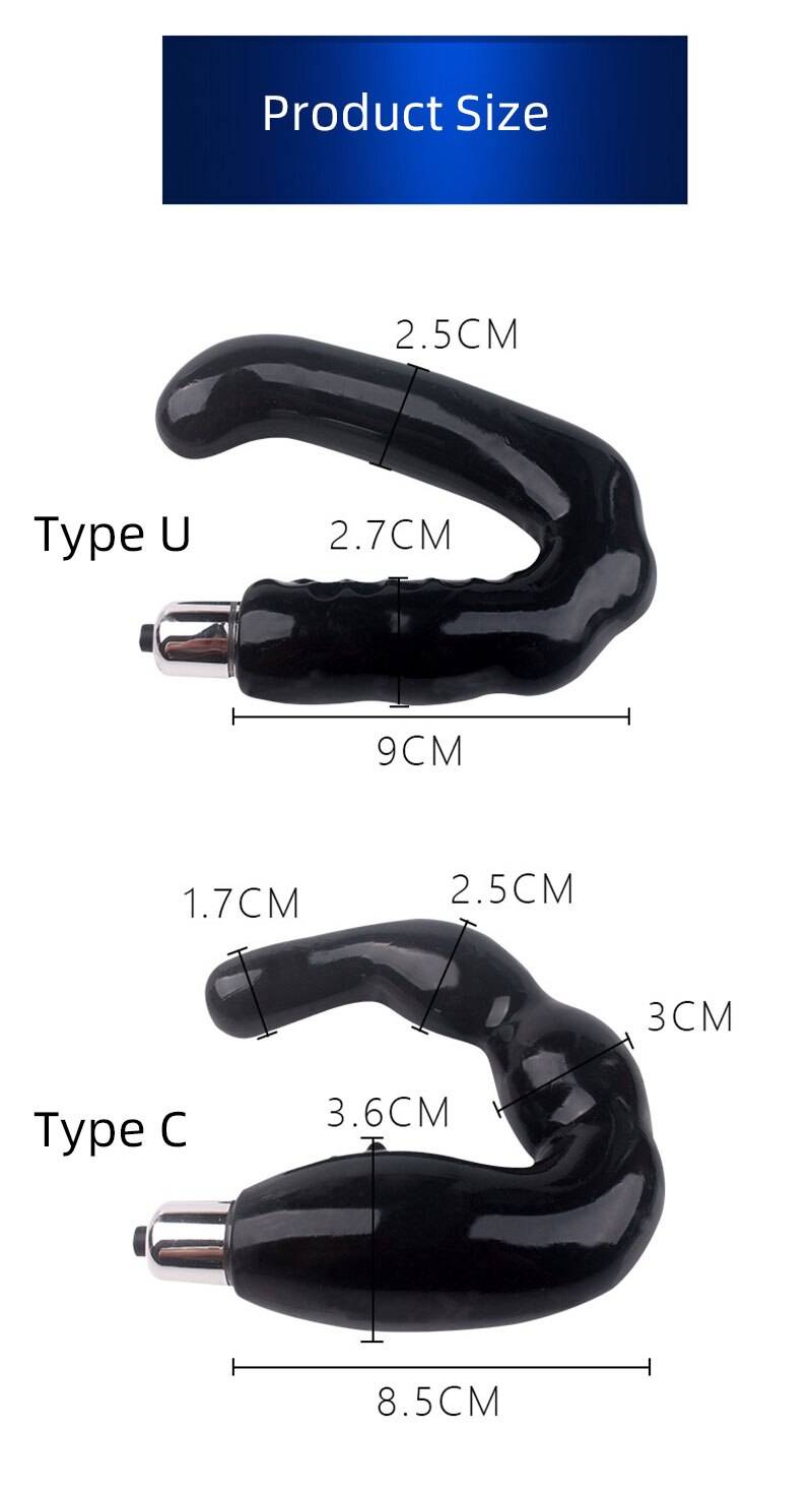 Black Design 2 in 1 Anal Vibrator
