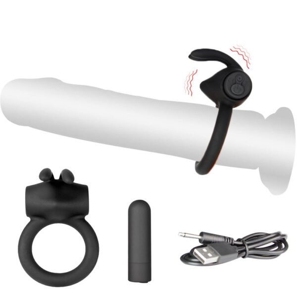 USB Charging Men’s Vibrating Cock Ring Adult Products