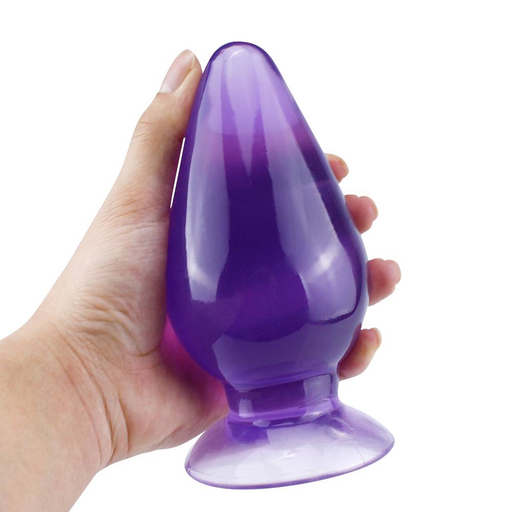 Silicone Unisex Anal Plug in Purple and Black Adult Products cb5feb1b7314637725a2e7: Black|Purple