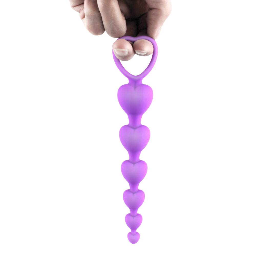 Heart Shaped Anal Beads Plug