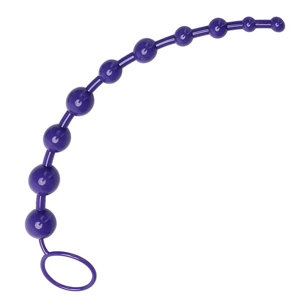 11 inch Long Silicone Anal Beads Adult Products cb5feb1b7314637725a2e7: Black|Purple