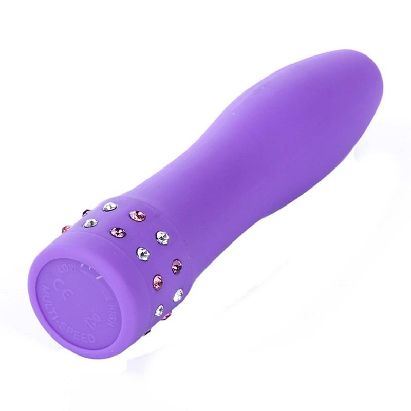 Crystal Embellished Bullet Vibrator Adult Products cb5feb1b7314637725a2e7: Black|Blue|Orange|Pink|Purple|Red