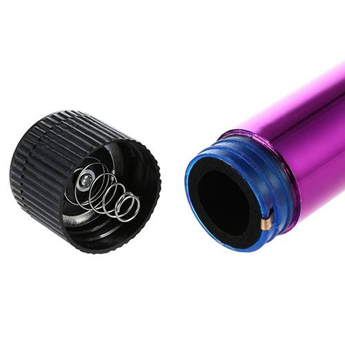 Stylish Automatic Waterproof Metallic Plastic Mini Vibrator Adult Products cb5feb1b7314637725a2e7: Purple|Silver