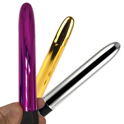 Stylish Automatic Waterproof Metallic Plastic Mini Vibrator Adult Products cb5feb1b7314637725a2e7: Purple|Silver
