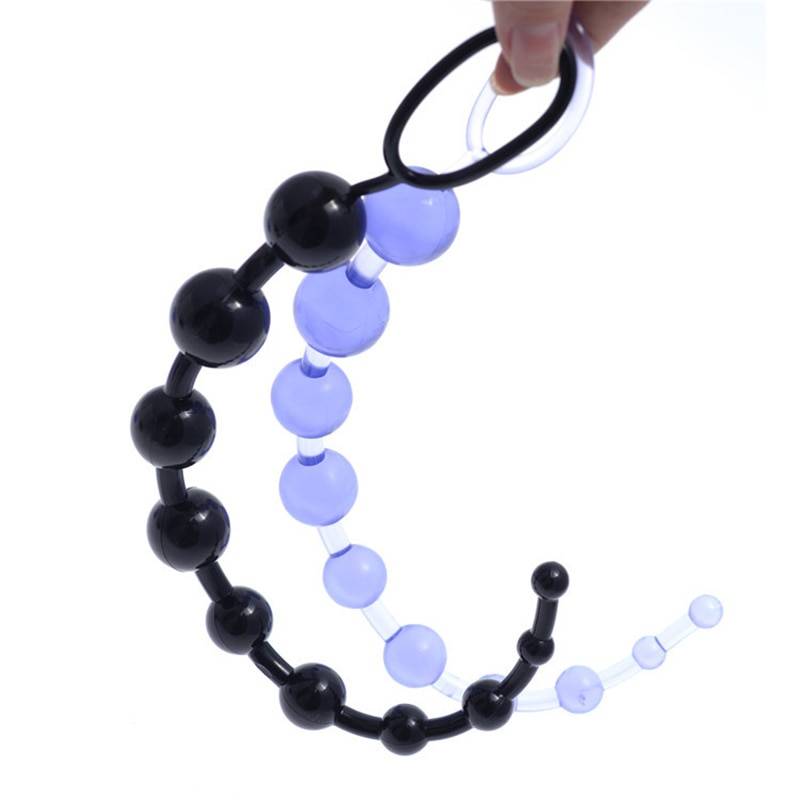 Silicone Anal Beads Plug Adult Products cb5feb1b7314637725a2e7: Black|Blue|Purple