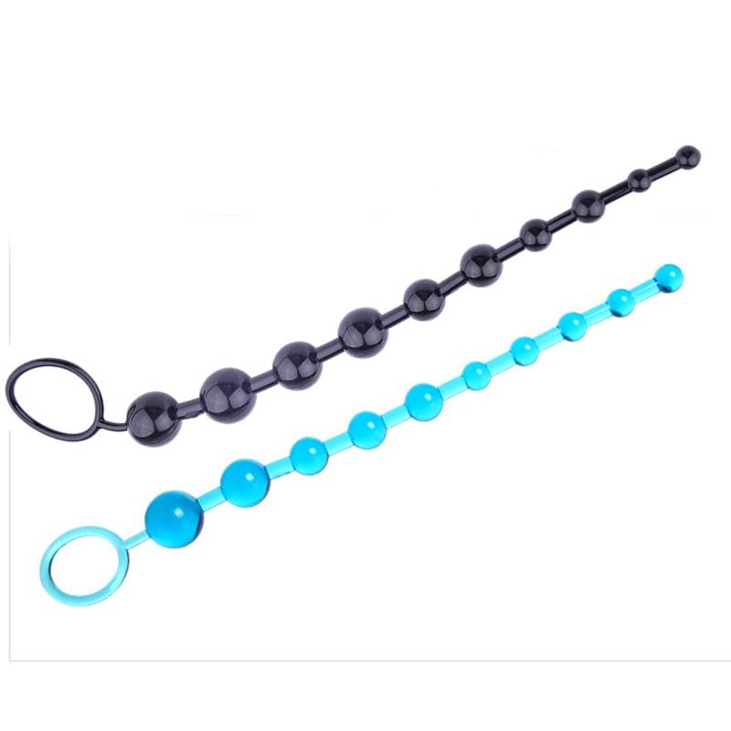 Silicone Anal Beads Plug Adult Products cb5feb1b7314637725a2e7: Black|Blue|Purple