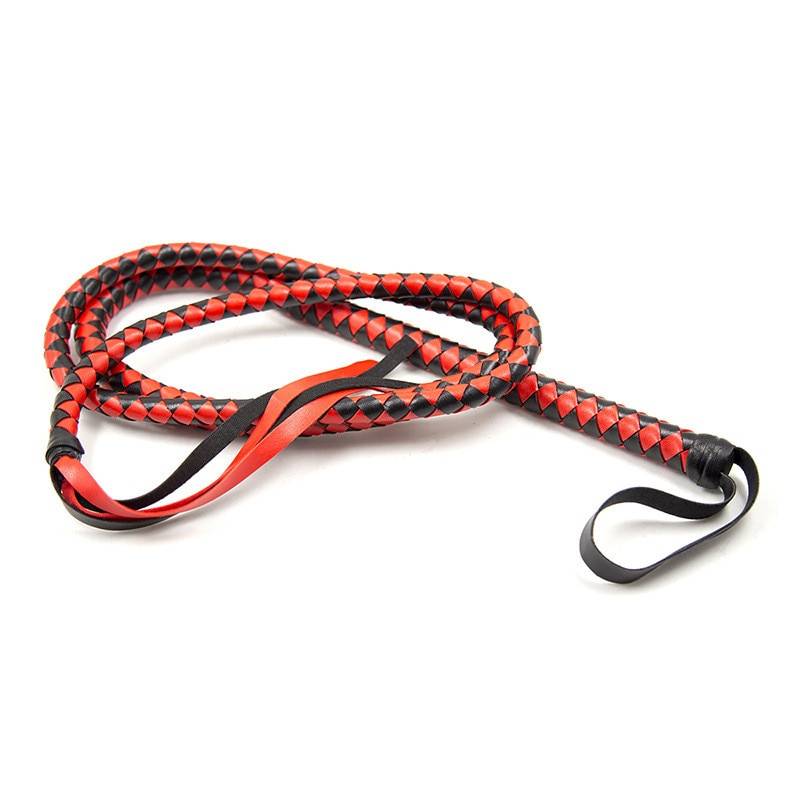 BDSM Adult Games Long Whip Adult Products cb5feb1b7314637725a2e7: Black|Red
