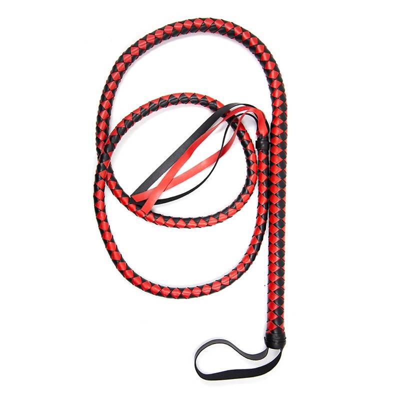 BDSM Adult Games Long Whip Adult Products cb5feb1b7314637725a2e7: Black|Red