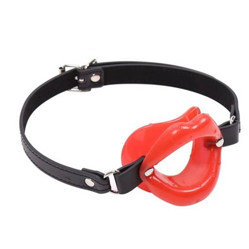 Sexy Lips Leather BDSM Gag Adult Products cb5feb1b7314637725a2e7: Black|Pink|Red