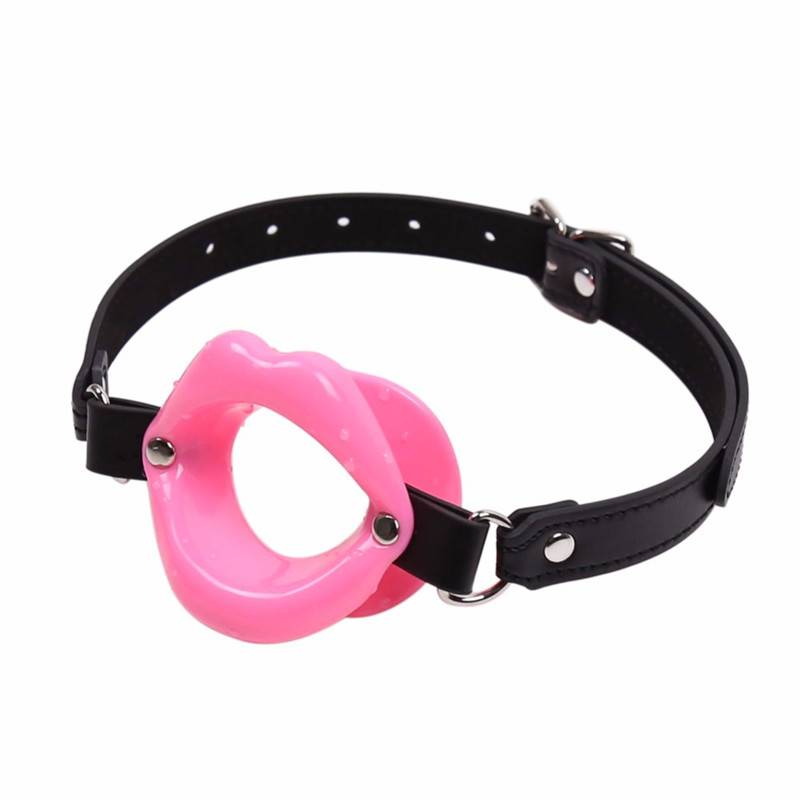 Sexy Lips Leather BDSM Gag Adult Products cb5feb1b7314637725a2e7: Black|Pink|Red