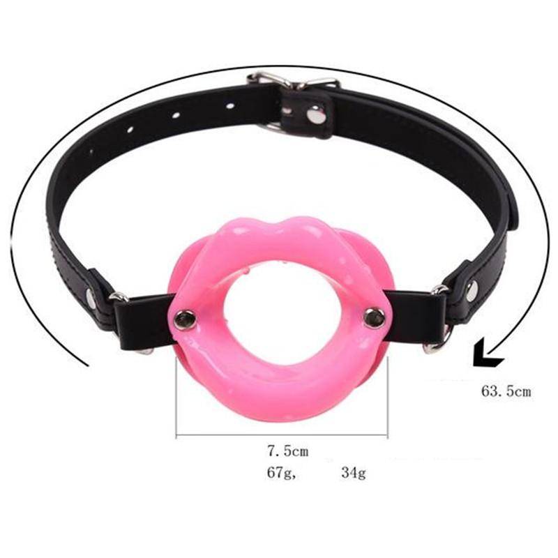 Sexy Lips Leather BDSM Gag
