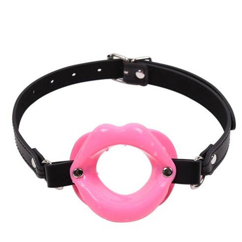 Sexy Lips Leather BDSM Gag