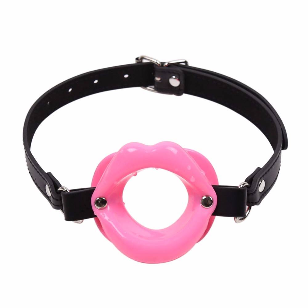 Sexy Lips Leather BDSM Gag