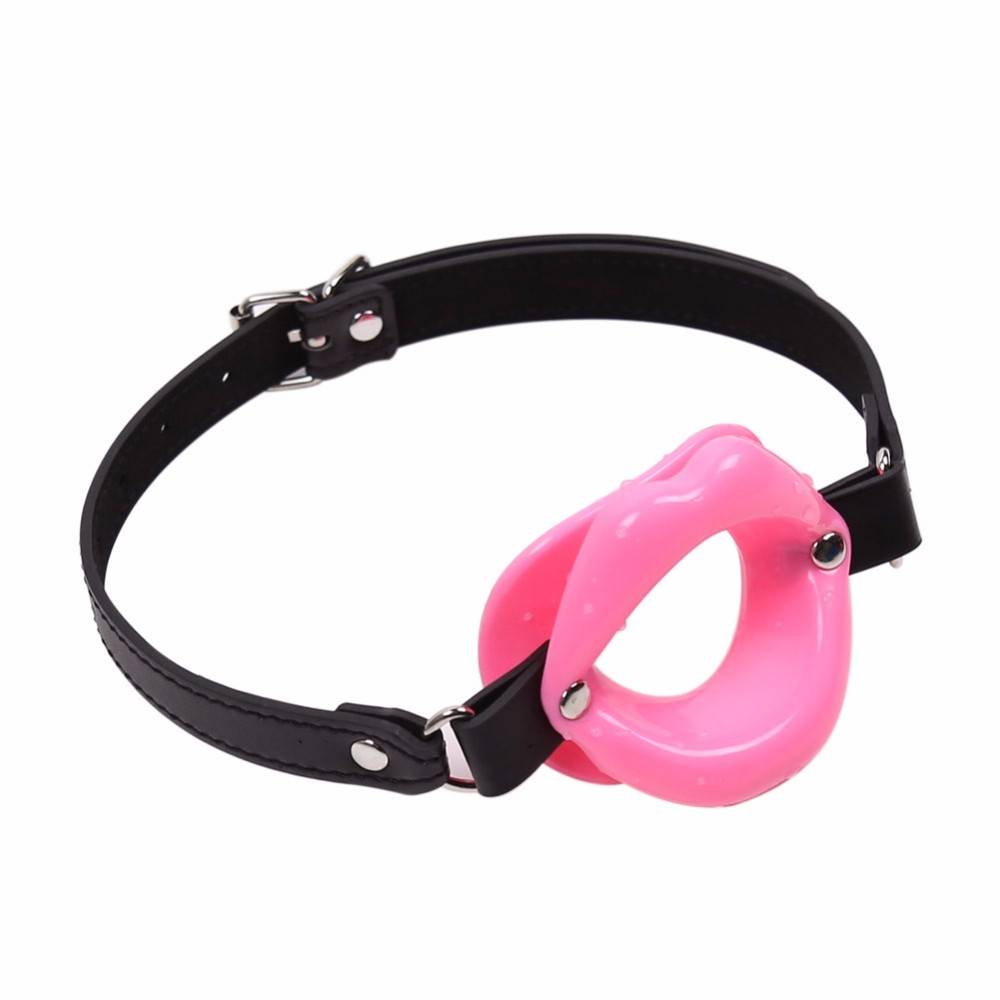 Sexy Lips Leather BDSM Gag