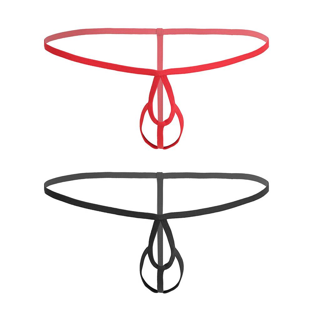 Cute Erotic Strappy Elastic Men’s Thongs Adult Products cb5feb1b7314637725a2e7: Black|Red