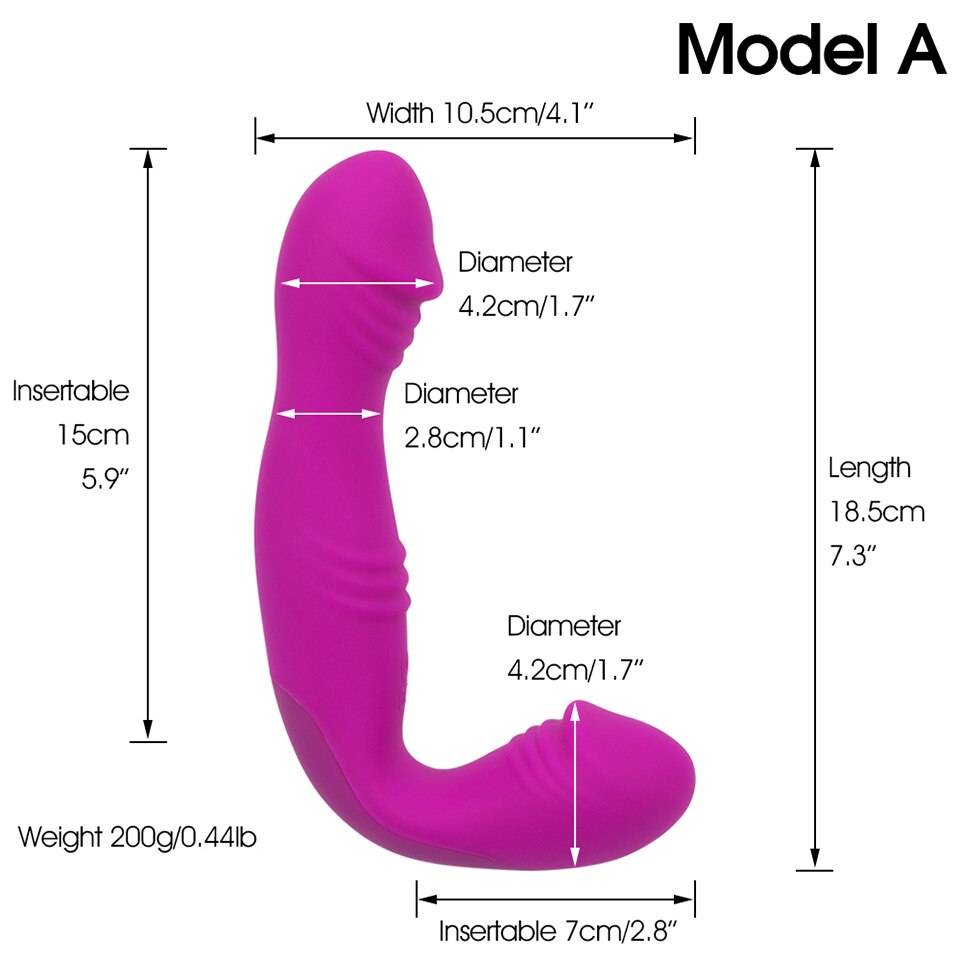 High Quality Rechargeable Ergonomic Double-Sided Silicone Vibrator