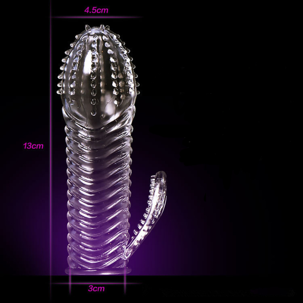 Ergonomic Reusable Transparent Soft Rubber Penis Extension Sleeve Adult Products Ergonomic Reusable Transparent Soft Rubber Penis Extension Sleeve Adult Products Item Type: Condoms