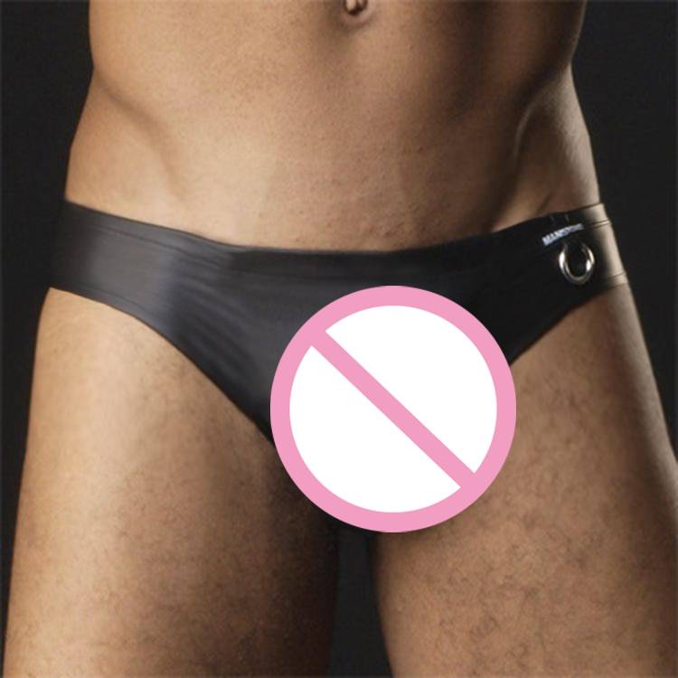Cute Erotic Elastic Leather Men’s Thongs Adult Products cb5feb1b7314637725a2e7: Black