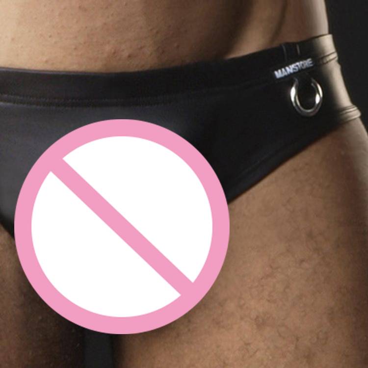 Cute Erotic Elastic Leather Men’s Thongs Adult Products cb5feb1b7314637725a2e7: Black