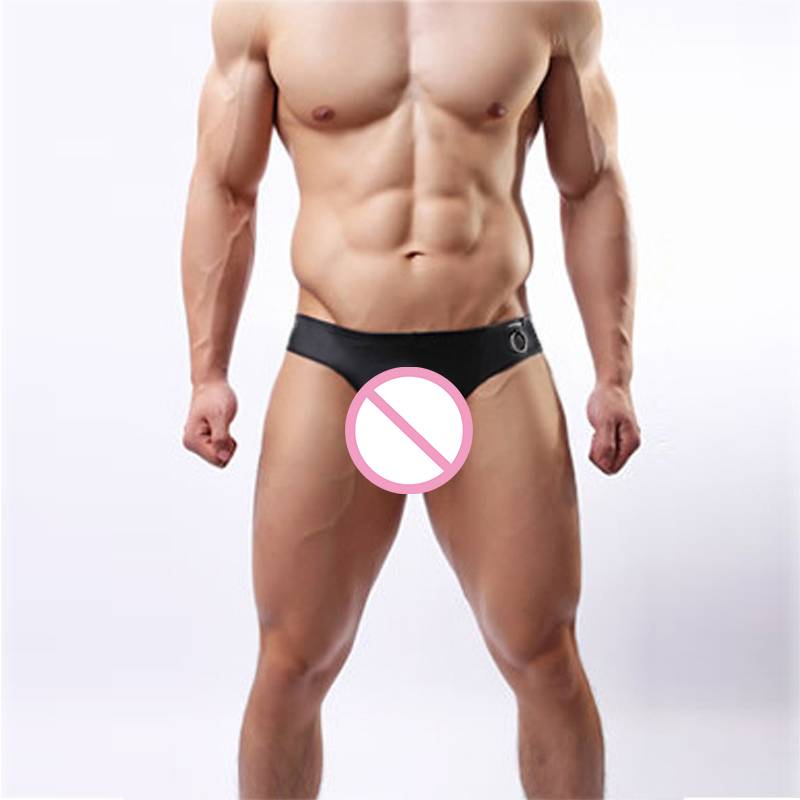 Cute Erotic Elastic Leather Men’s Thongs Adult Products cb5feb1b7314637725a2e7: Black
