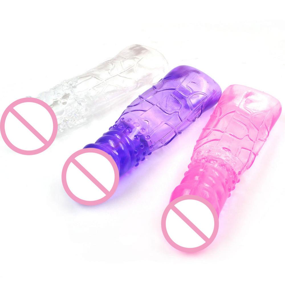 Useful Reusable Extending Silicone Penis Sleeve Adult Products Material: Silicone