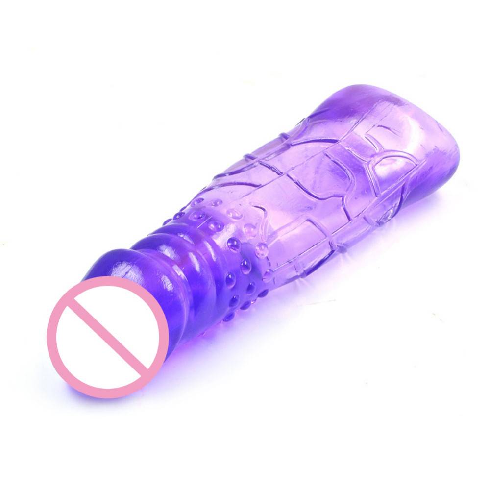 Useful Reusable Extending Silicone Penis Sleeve Adult Products Material: Silicone