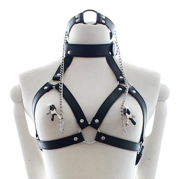 Cute Restrictive Adjustable Leather BDSM Harness Adult Products Item Type: Adult Games