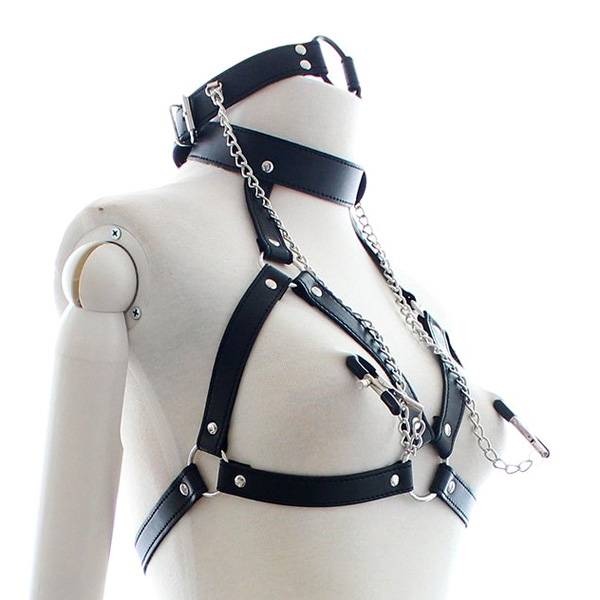 Cute Restrictive Adjustable Leather BDSM Harness Adult Products Item Type: Adult Games