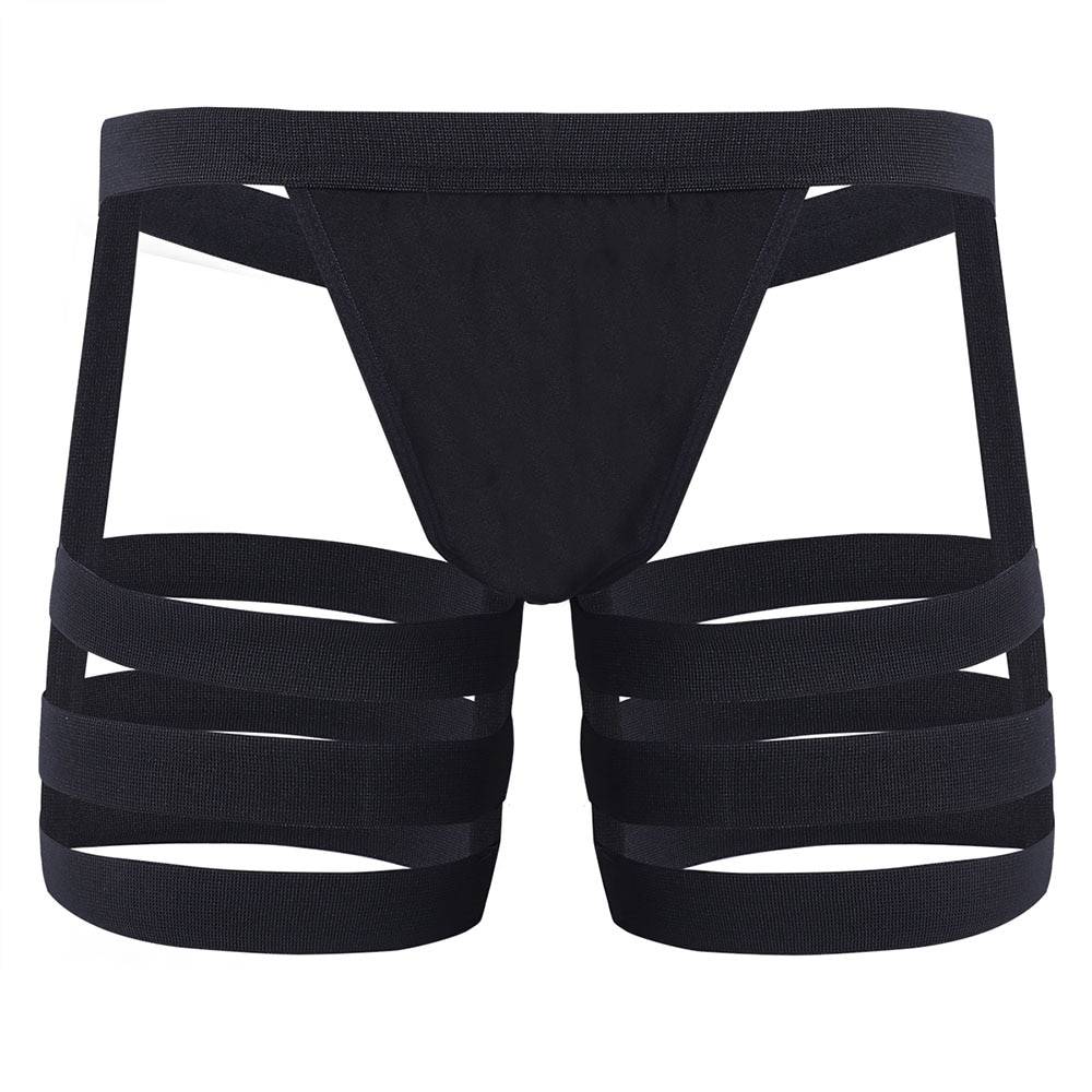Men’s Strappy Style Sexy Shorts Adult Products cb5feb1b7314637725a2e7: Black|Red